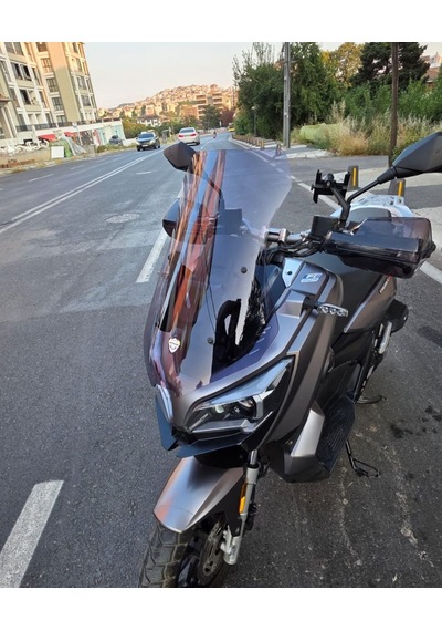 Motocam Rks Reale 125 Ön Cam 2023-2026 Model 55cm Füme Renkli 4mm Kısa Spor Cam