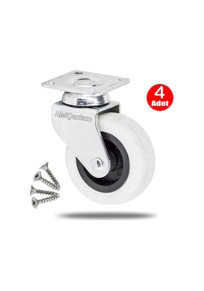 Aletçantam Bilyalı Mobilya Tekeri Dolap Tekerlek 50 x 18 MM -4 Adet Aletçantam Bilyalı Mobilya Tekeri Dolap Tekerlek 50 x 18 MM -4 Adet