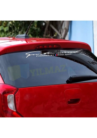 Bmw M Motorsport Sport Mind Ön Arka Cam Sticker Etiket Yapıştırma