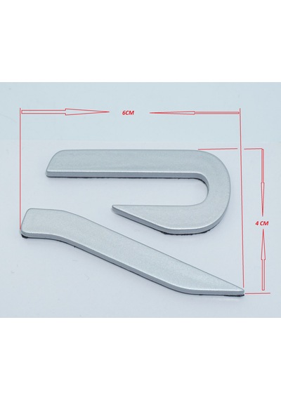Dk Tuning R Line Yeni Nesil Bagaj Gri Logo Arma Volkswagen İle Uy