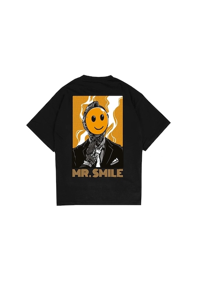 Startmore Adrift Mr. Smile Oversize T-shirt Siyah
