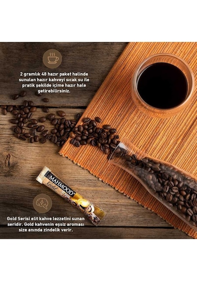 Mahmood Coffee Gold Hazır Kahve 48 x 2 G