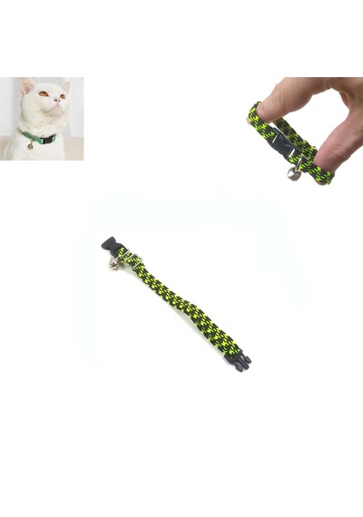 Zilli Ayarlanabilir Kedi Tasması, Kedi Aksesuarı Boyun Tasması 1 Adet