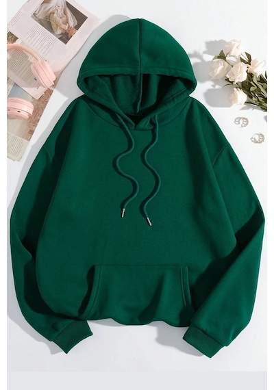 Uyguntarz Unisex Sunset Baskılı Sweatshirt Yeşil