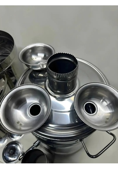 25 Litre Büyük Semaver 3 Demlik Koyma Yerli