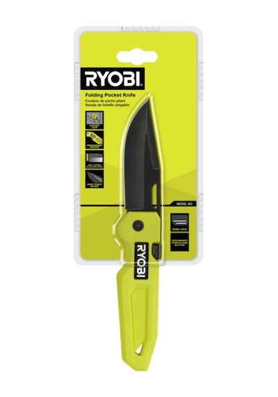 Ryobi Katlanır Kamp Çakı Tipi Kamp Bıçak Rhckf -3 5132006403 Açık Yeşil