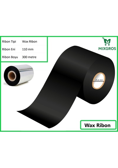 110x300 Metre Wax Ribon 1 Adet 1