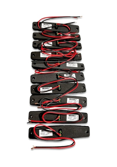 Ahmet Otomotiv Sanel 10 Adet 6 Ledli Kırmızı Parmak Led 12v Lamba Basamak Aydınlatma