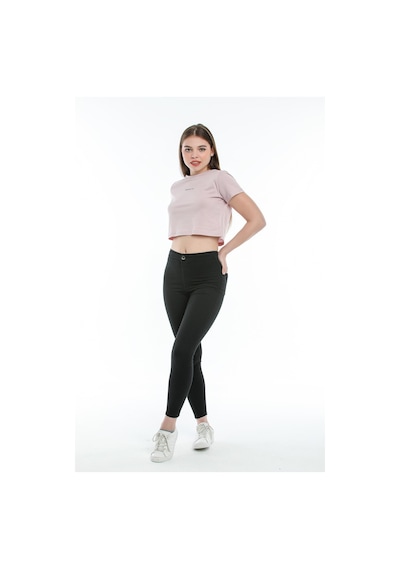 Kadın Bisiklet Yaka Regular Fit Brookyn Baskılı Tişort Spr21y14 001