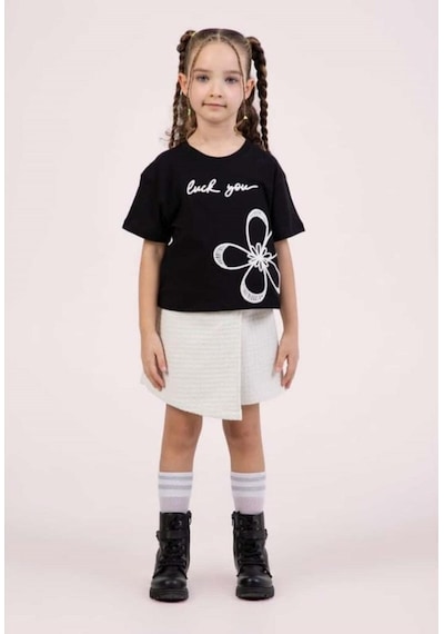 Dmb Kids Kız Şort Etek Takım 25ydmb0549 Siyah - Beyaz