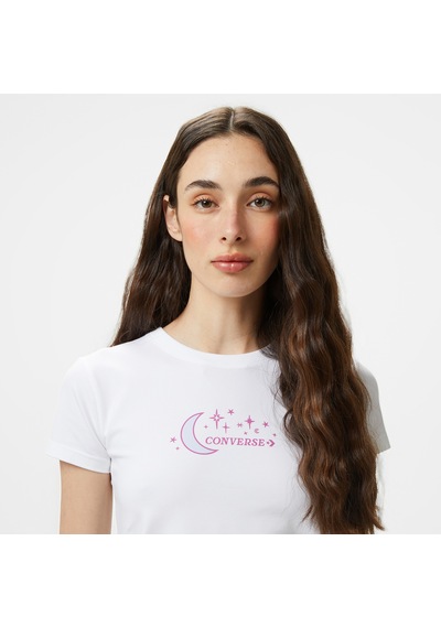 Converse Retro Kadın Beyaz T-shirt 10028720 Beyaz