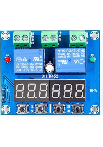 Xh-m452 12v Sıcaklık Nem Kontrollü Dijital Termostat Kuluçka Pet