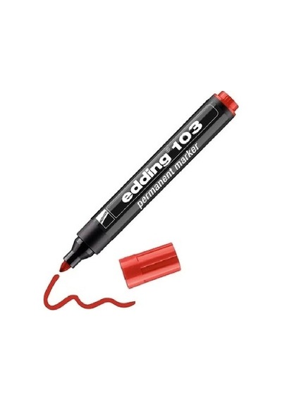 Edding 103 Kırmızı Koli Kalemi Permanent Marker