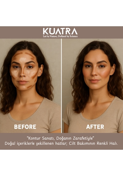 Kuatra Stick Kontür, Earth Minerals Doğal, Mineral, Antioksidan, Nemlendirici Formül, Plastiksiz Ambalaj