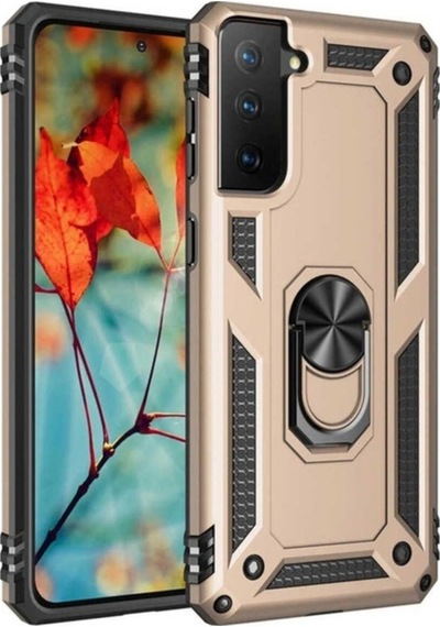 Galaxy S21 Plus Kılıf Zore Vega Kapak Gold