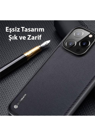 Polham Premium Darbe Emici Apple Uyumlu iPhone 14 Pro 6.1 Kamera Korumalı,Magsafe 5 Katmanlı Kılıf