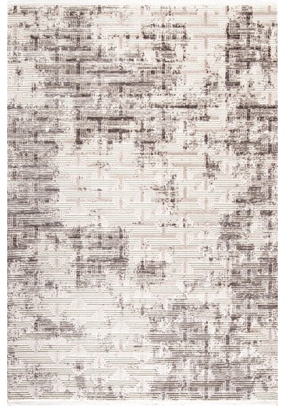 Çam Halı Eliza 4321 Gri Enti Halı Modern Desenli Makine Halısı