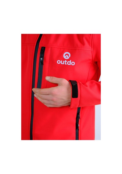 Outdo Premium Kalite Softshell Motorcu Montu Kırmızı Diğer