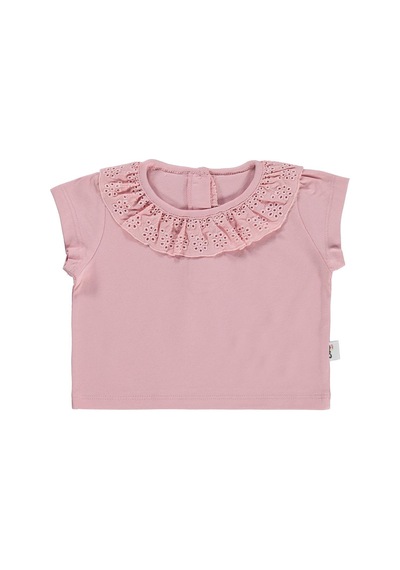Civil Baby Yaka Brodeli 6-18 Ay Tişört - Pembe 6-9 Ay Pembe