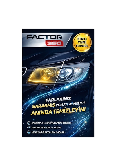 Sararmış Solmuş Far Temizleme Sıvısı Solmuş Stop Ve Far Yüzeyler İçin Yalnızca Buharlı Kullanım Standart