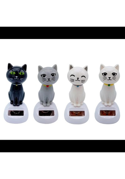 Güneş Enerjili Solar Sallanan Kedi 1 Adet