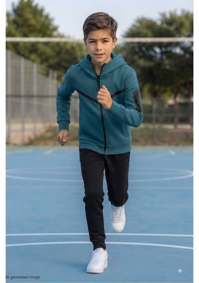 Pina Kids Erkek Çocuk Kolu Cepli Şerit Baskılı Kapüşonlu Dalgıç Kumaş Eşofman Takımı Esf7032 Petrol Pina Kids Erkek Çocuk Kolu Cepli Şerit Baskılı Kapüşonlu Dalgıç Kumaş Eşofman Takımı Esf7032 Petrol