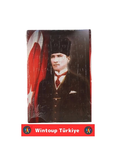 Premium Eğitici Eğlenceli El-göz Koordinasyonu Motor Becerisi Geliştiren 42 Parça Puzzle Atatürk