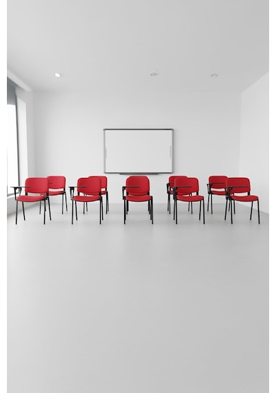 Ofisbazaar Form 2'li Yazı Tablalı Kolçaklı Sandalye Toplantı, Eğitim Ve Seminer Koltuğu Kırmızı Kumaş Kırmızı Kırmızı Ofisbazaar Form 2'li Yazı Tablalı Kolçaklı Sandalye Toplantı, Eğitim Ve Seminer Koltuğu Kırmızı Kumaş Kırmızı Kırmızı