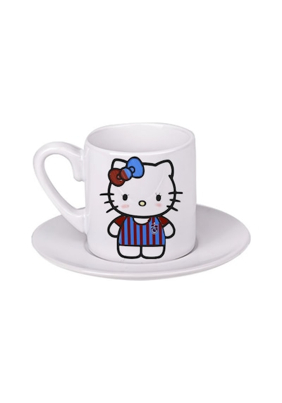 Trabzonspor Hello Kitty Türk Kahvesi Fincanı Beyaz