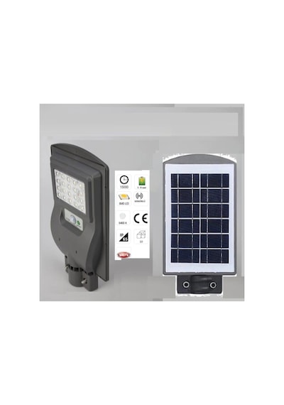 Ct-4690 Solar Güneş Enerjili Uzaktan Kumandalı Bahçe Sokak Aydınlatma Lambası 6400k 30w