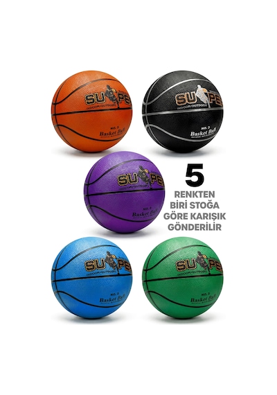 Mini Boy Basketbol Topu İç Dış Mekan Pompa Hediyeli 3 Numara Renkli