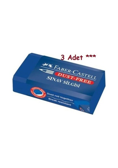 Mavi Sınav Silgisi Küçük 3 Adet