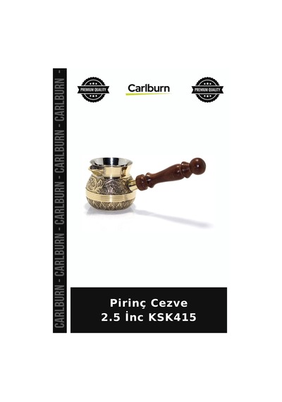 Özel Üretim Mutfak Sunum Geleneksel Kahve Keyfi Pirinç Cezve 2.5 '' İnc Ksk415