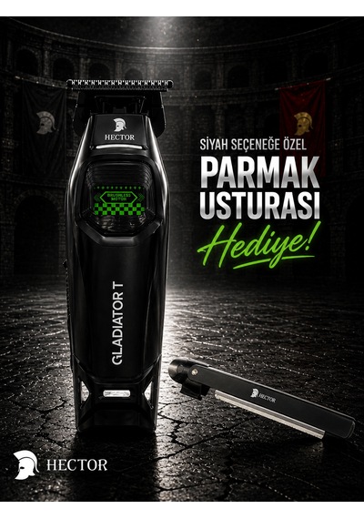 Hector Gladiator T Siyah Sakal Ve Saç Kesme Makinesi