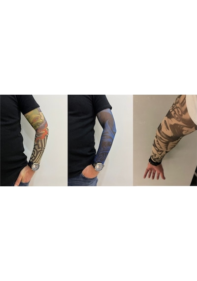 Giyilebilir Dövme 3 Çift 6 Adet Kol Çorap Dövmesi Sleeve Tattoo Set8