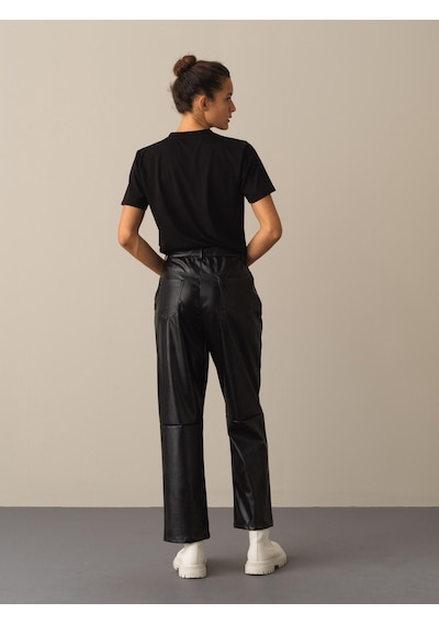 Xint Siyah Regular Fit Bisiklet Yaka Modal Tişört 602273