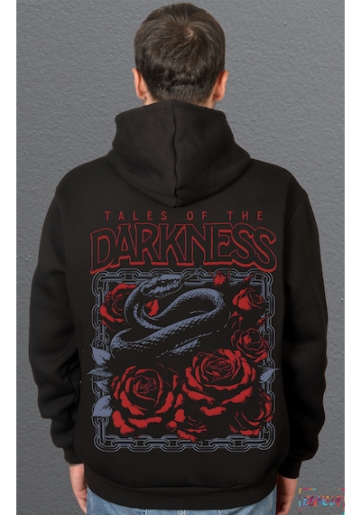 Bumeta Tales Of The Darkness Sweatshirt Unisex Kapüşonlu Hoodie Siyah