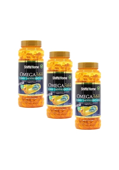Aksu Vital Shiffa Home Omega 3-6-9 Balık Yağı 1000 MG 200 Kapsül 3 Adet