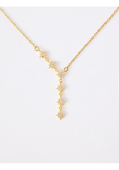 Jimmy Key Jimmy Key Altın Rengi Yıldız Detaylı Zarif Y Kolye 6sw428828150
