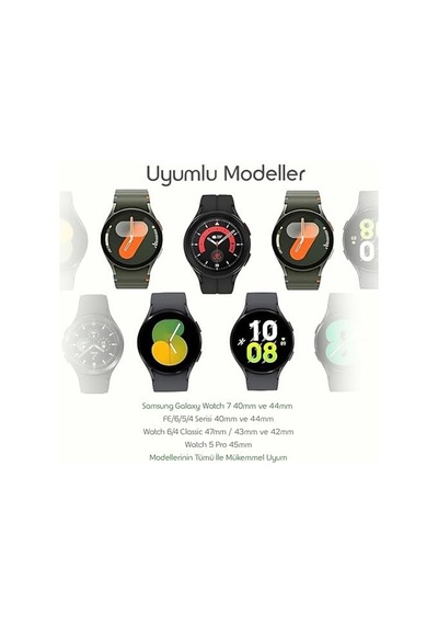 İle Uyumlu Yeni Nesil Bağlantı Hasırlı Kumaş Kordon Galaxy Watch 7/6/5/4 Serisi İçin Galaxy Watch 7 Kordon 40mm/44mm Watch 6/4 Classic 47/43/42mm Watch 5 Pro Uyumlu