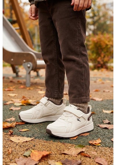 Fort Abel Cool Anatomik Rahat Sneaker Erkek Çocuk Ayakkabı Bej-kahve
