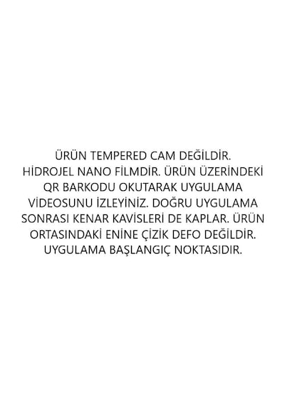 Redmi Note 14 Pro+ İle Uyumlu Hidrojel Nano Ekran Koruyucu Film Mat Tempered Cam Değildir