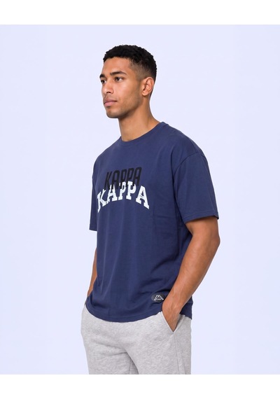 Kappa Logo İxtal Tur Erkek Mavi Regular Tişört