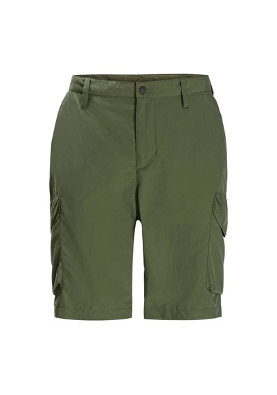 Jack Wolfskin Kalahari Cargo Erkek Şort Haki Siyah