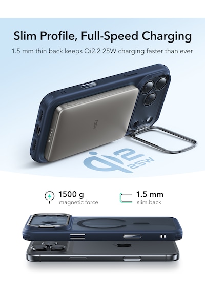 Esr Apple Uyumlu iPhone 17 Pro Classic Hybrid Magsafe Standlı Kılıf - Kamera Kontrol Buton - Buzlu Mavi Buzlu Mavi Esr Apple Uyumlu iPhone 17 Pro Classic Hybrid Magsafe Standlı Kılıf - Kamera Kontrol Buton - Buzlu Mavi Buzlu Mavi