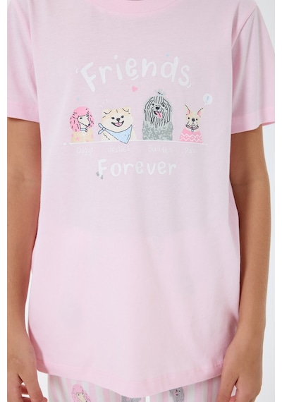 Rolypoly Kız Çocuk Pembe Pijama Takım Rp3810-c-v1 Pembe