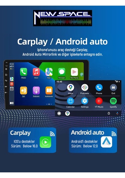 Hyundai İ10 Uyumlu Android 6gb Ram 128gb Rom 8 Çekirdek Carplay Multimedya