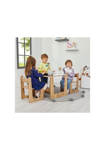 2-4 Yaş Turna Ahşap Montessori Aktivite Masası Sandalyesi Ve Dekoratif Askılı Raf Ünitesi Kahverengi Diğer 2-4 Yaş Turna Ahşap Montessori Aktivite Masası Sandalyesi Ve Dekoratif Askılı Raf Ünitesi Kahverengi Diğer
