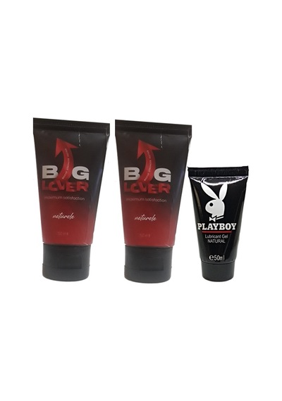 Big Lover Erkeklere Özel 50 Ml Jel 50 Ml Maximum Strength Hardening Gel For Men 2 Adet + Playboy 50 Ml Jel