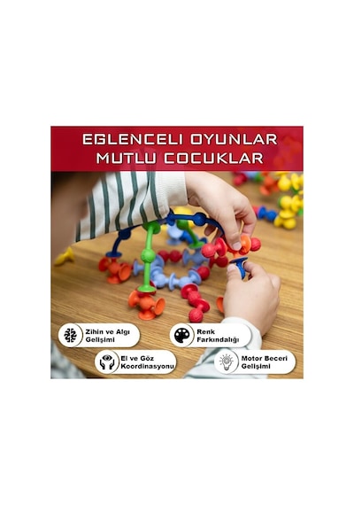Vakum Molekül 25 Parça Yapı Taşları Fidget Duyusal Eğitici Oyuncak